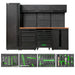 CONJUNTO DE MUEBLES MODULARES (18 PCS) - NEGRO
