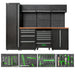 CONJUNTO DE MUEBLES MODULARES (18 PCS) - PLATA
