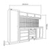 CONJUNTO DE MUEBLES MODULARES (18 PCS) - NARANJA
