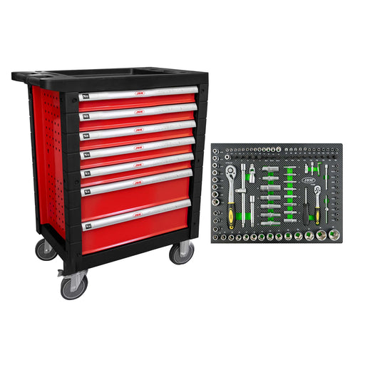 CARRO HERRAM.7 CAJONES ROJO VACIO+M