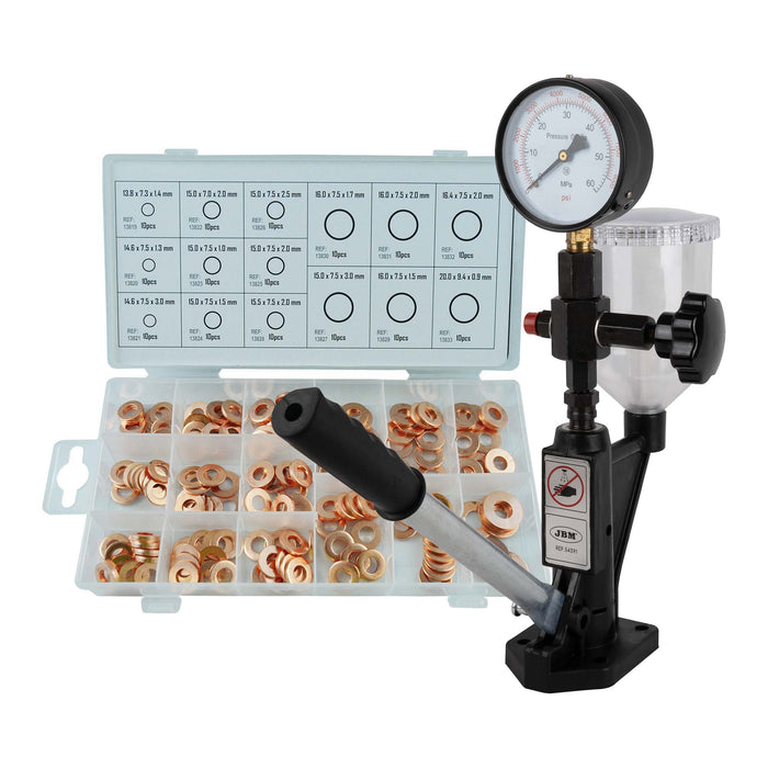 DIESEL INJECTOR TESTER + 150 PCS COPPER INJECTOR WASHER SET