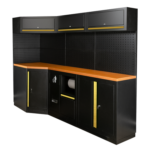 CONJUNTO DE MUEBLES MODULARES (22PCS) - DORADO
