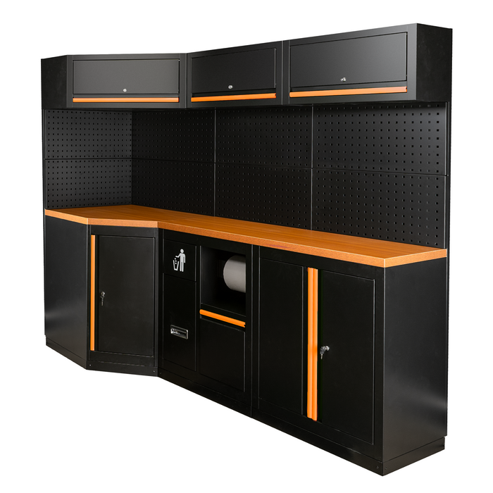 CONJUNTO DE MUEBLES MODULARES (22PCS) - NARANJA