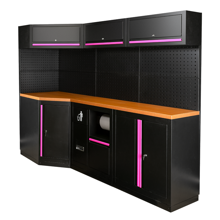 CONJUNTO DE MUEBLES MODULARES (22PCS) - ROSA