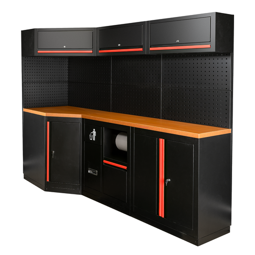 CONJUNTO DE MUEBLES MODULARES (22PCS) - ROJO