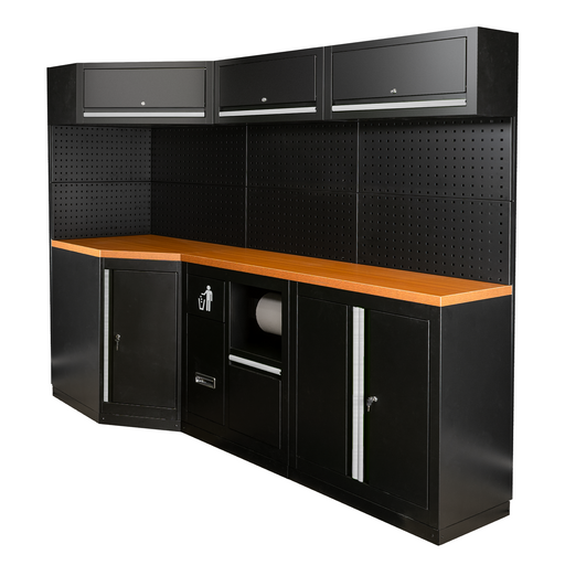 CONJUNTO DE MUEBLES MODULARES (22PCS) - PLATA