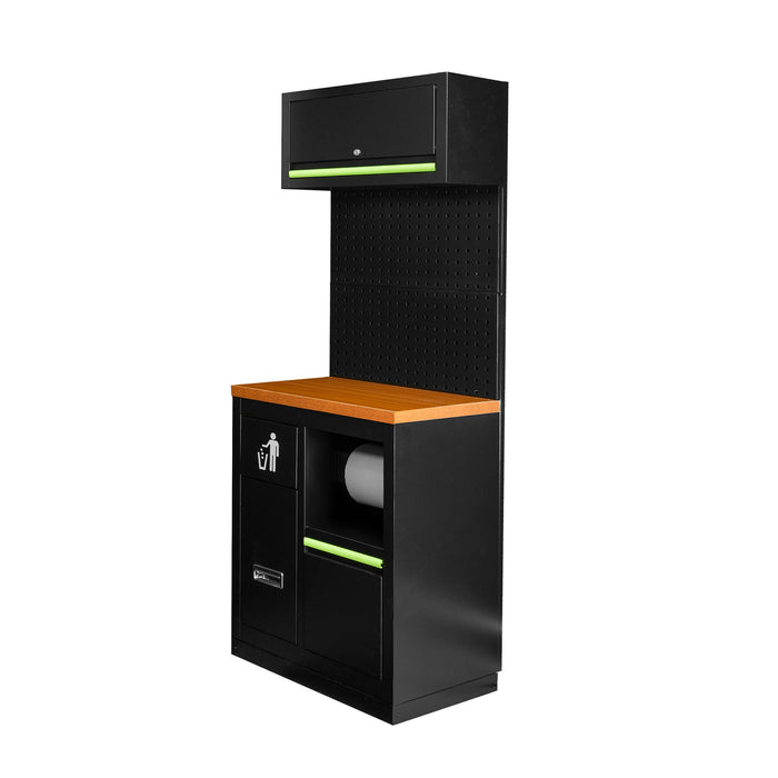 CONJUNTO DE MUEBLES MODULARES (7PCS) - EXTENSIÓN CON ARMARIO CON PORTABOBINA (REF.16493)
