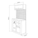 CONJUNTO DE MUEBLES MODULARES (7PCS) - NARANJA