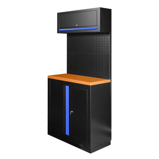 CONJUNTO DE MUEBLES MODULARES (7PCS) - AZUL