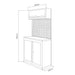 CONJUNTO DE MUEBLES MODULARES (7PCS) - NEGRO