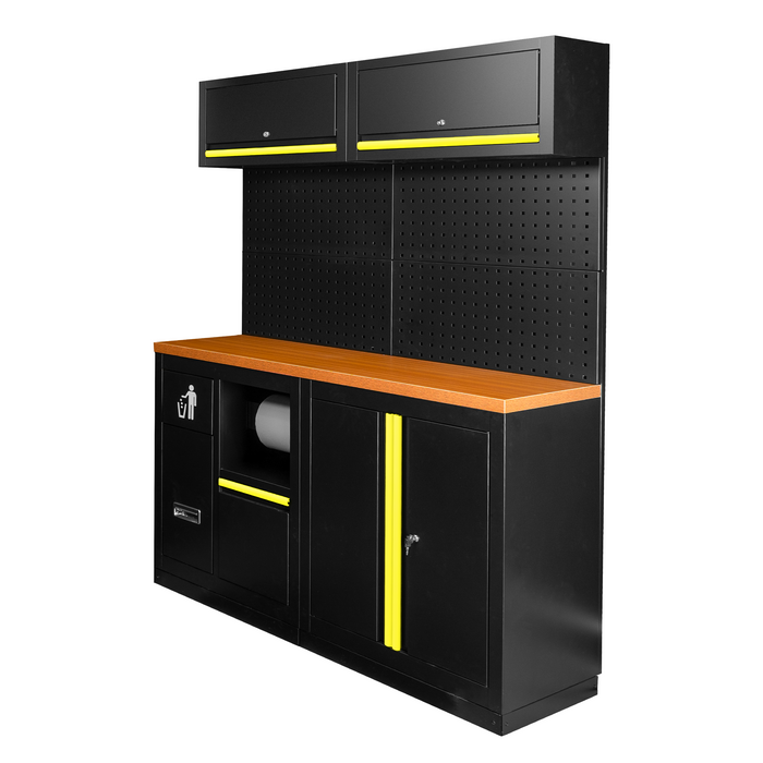 CONJUNTO DE MUEBLES MODULARES (12PCS) - AMARILLO