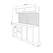 CONJUNTO DE MUEBLES MODULARES (12PCS) - AMARILLO