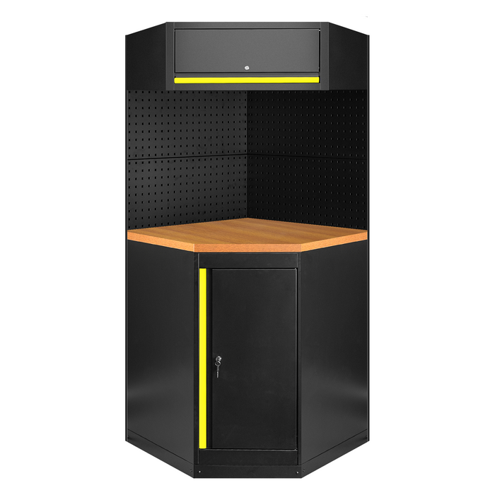 CONJUNTO DE MUEBLES MODULARES (11PCS) - AMARILLO