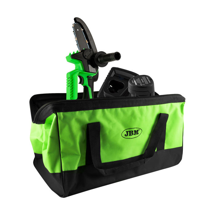 MINI SIERRA DE 12V + CARGADOR 12V+ BATERÍA LI-ION 2.0AH + BOLSA DE HERRAMIENTAS