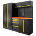 CONJUNTO DE MUEBLES MODULARES (13PCS) - SET CON ARMARIO DE DOS PUERTAS (REF.18105) - AMARILLO
