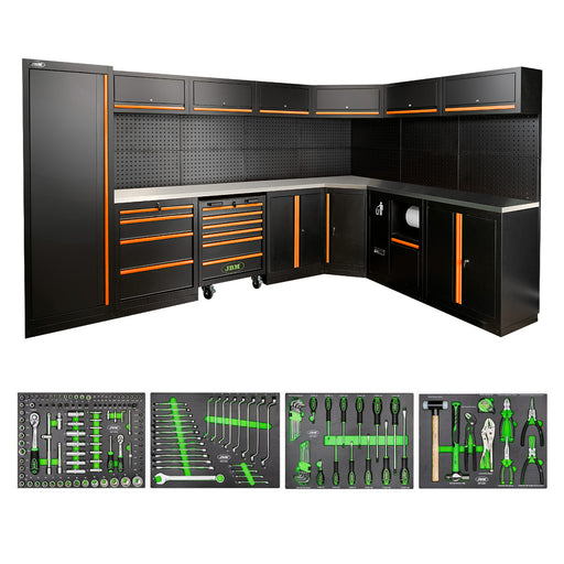 CONJUNTO DE MUEBLES MODULARES (43PCS) - NARANJA
