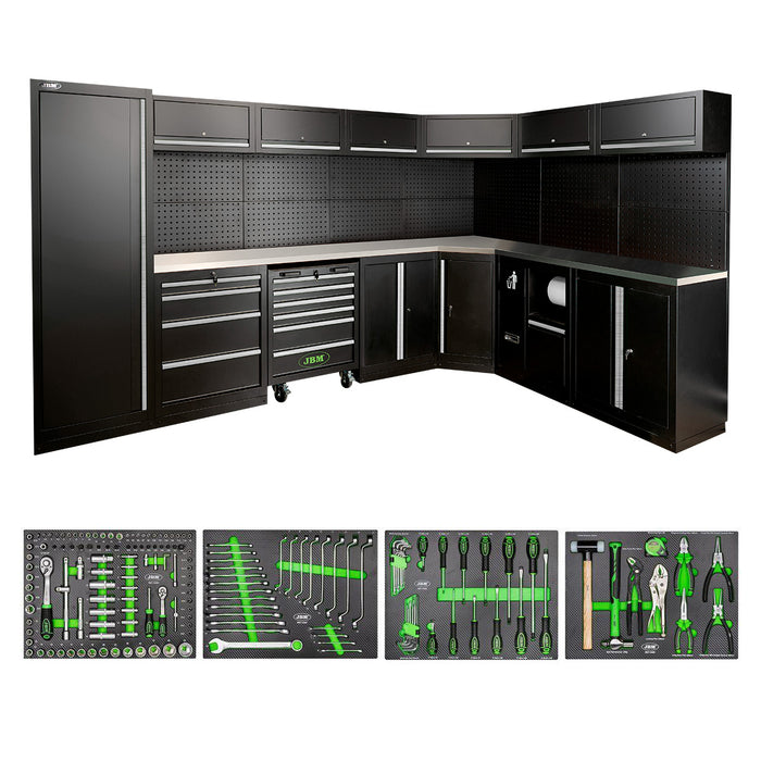 CONJUNTO DE MUEBLES MODULARES (43PCS) - PLATA
