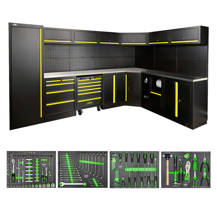 CONJUNTO DE MUEBLES MODULARES (43PCS) - AMARILLO