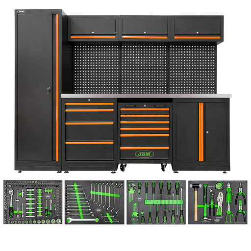 CONJUNTO DE MUEBLES MODULARES (18 PCS) - NARANJA