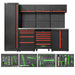 CONJUNTO DE MUEBLES MODULARES (18 PCS) - ROJO
