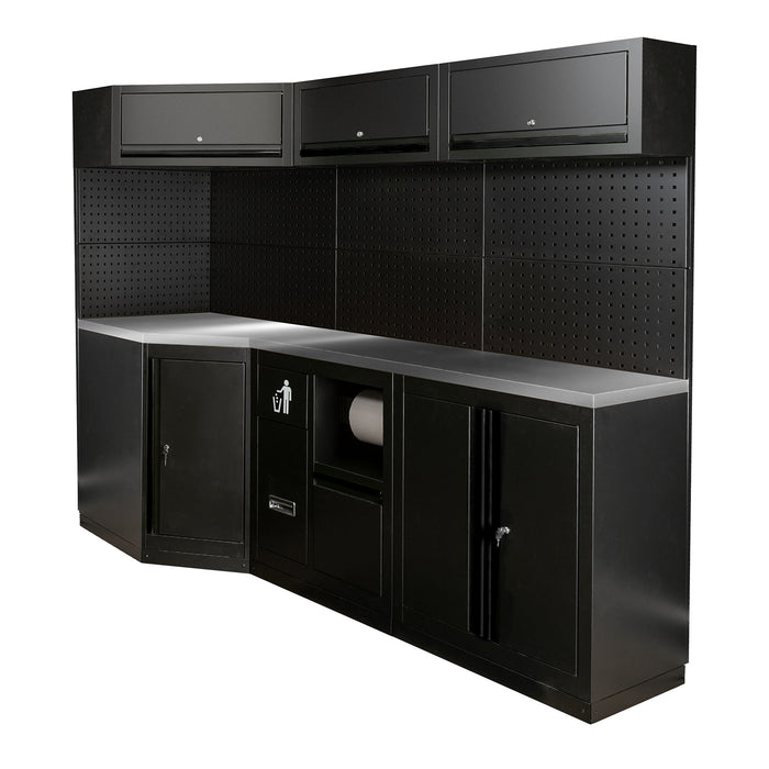 CONJUNTO DE MUEBLES MODULARES (22PCS) - NEGRO