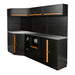 CONJUNTO DE MUEBLES MODULARES (22PCS) - NARANJA