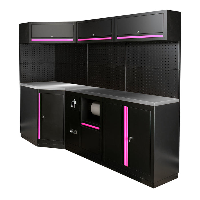CONJUNTO DE MUEBLES MODULARES (22PCS) - ROSA