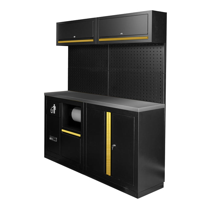 CONJUNTO DE MUEBLES MODULARES (12PCS) - DORADO