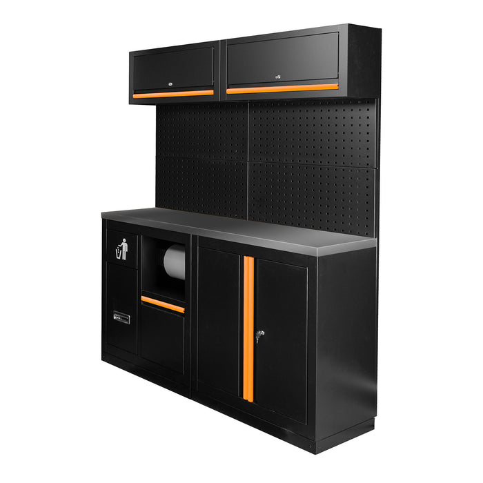 CONJUNTO DE MUEBLES MODULARES (12PCS) - NARANJA
