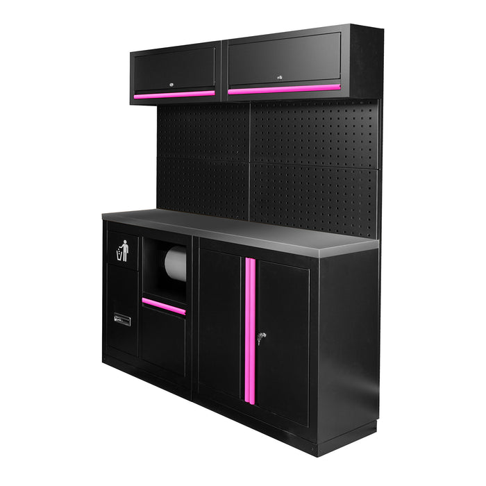 CONJUNTO DE MUEBLES MODULARES (12PCS) - ROSA