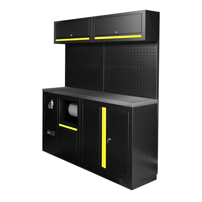 CONJUNTO DE MUEBLES MODULARES (12PCS) - AMARILLO