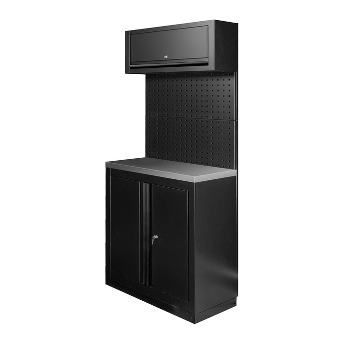 CONJUNTO DE MUEBLES MODULARES (7PCS) - NEGRO
