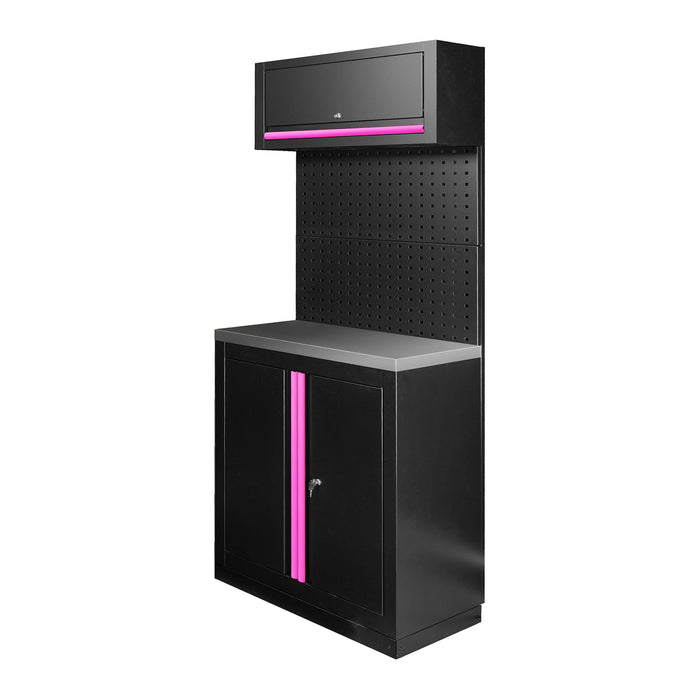 CONJUNTO DE MUEBLES MODULARES (7PCS) - ROSA