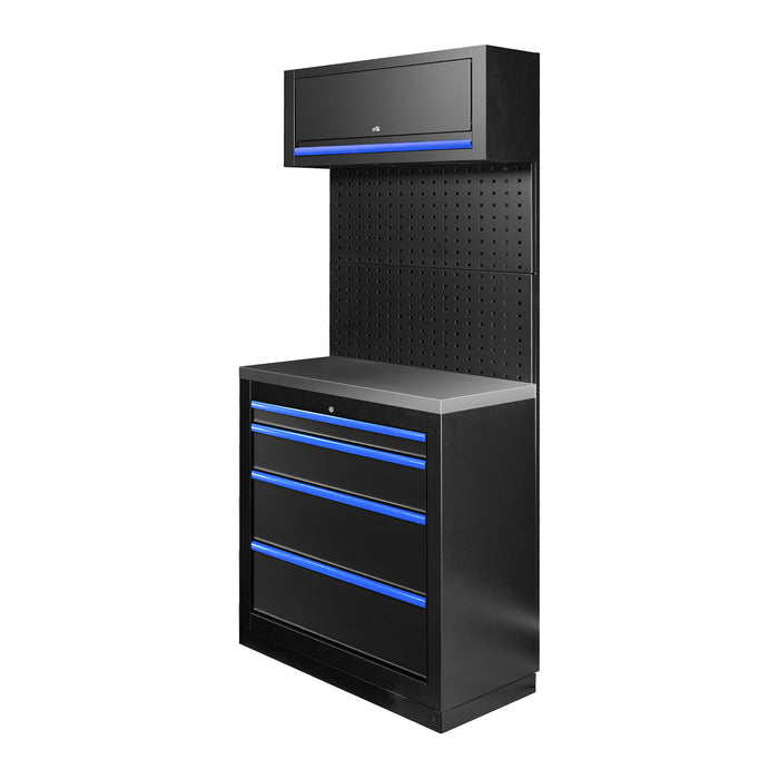 CONJUNTO DE MUEBLES MODULARES (7PCS) - AZUL