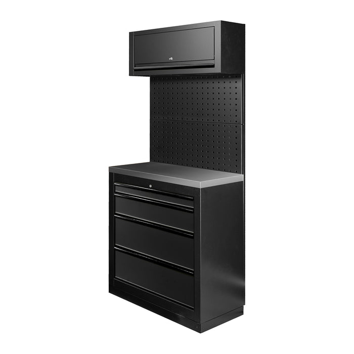 CONJUNTO DE MUEBLES MODULARES (7PCS) - NEGRO