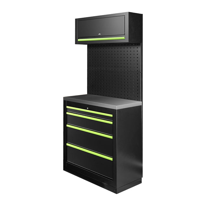 CONJUNTO DE MUEBLES MODULARES (7PCS) - EXTENSIÓN CON ARMARIO DE 4 CAJONES (REF.16627)