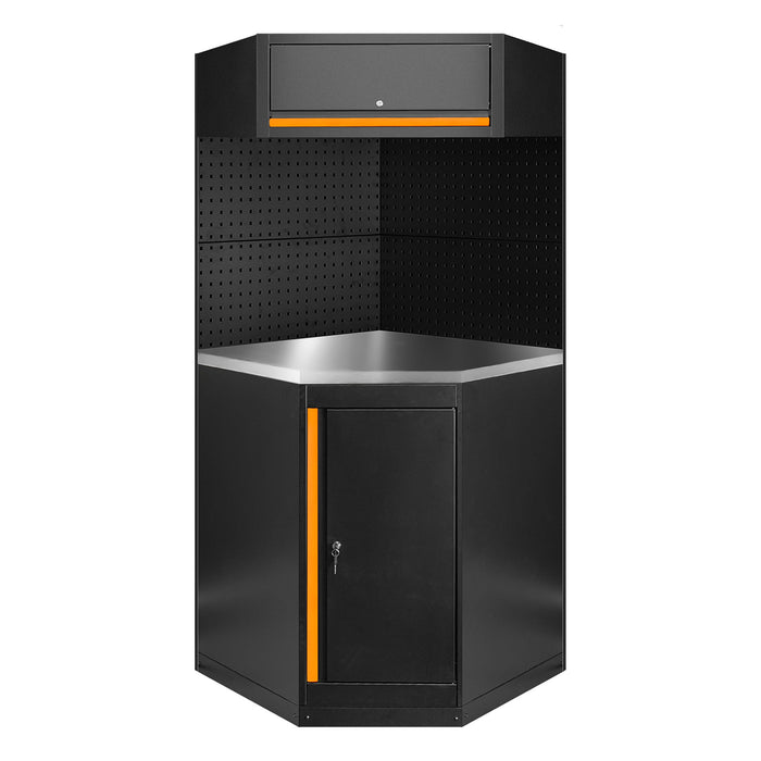 CONJUNTO DE MUEBLES MODULARES (11PCS) - NARANJA