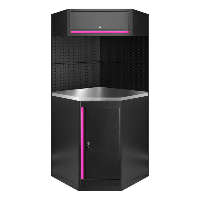 CONJUNTO DE MUEBLES MODULARES (11PCS) - ROSA