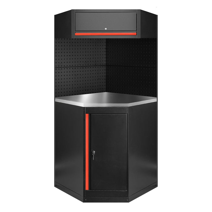 CONJUNTO DE MUEBLES MODULARES (11PCS) - ROJO