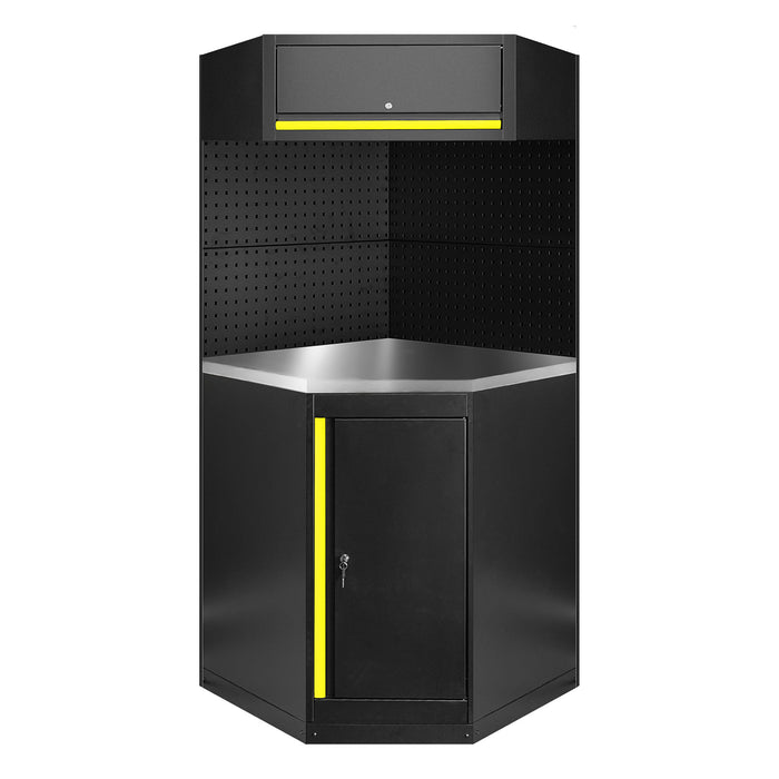 CONJUNTO DE MUEBLES MODULARES (11PCS) - AMARILLO