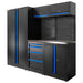 CONJUNTO DE MUEBLES MODULARES (13PCS) - SET CON ARMARIO DE DOS PUERTAS (REF.18105) - AZUL