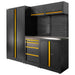 CONJUNTO DE MUEBLES MODULARES (13PCS) - SET CON ARMARIO DE DOS PUERTAS (REF.18105) - DORADO