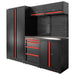 CONJUNTO DE MUEBLES MODULARES (13PCS) - SET CON ARMARIO DE DOS PUERTAS (REF.18105) - ROJO