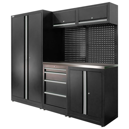 CONJUNTO DE MUEBLES MODULARES (13PCS) - SET CON ARMARIO DE DOS PUERTAS (REF.18105) - PLATA