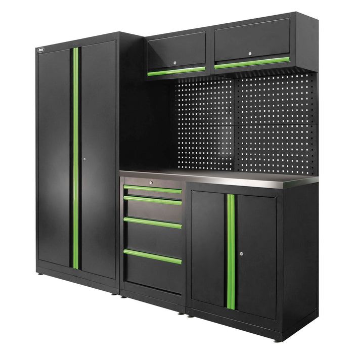 MODULAR FURNITURE SET (13PCS) - SET WITH TWO-DOOR WARDROBE (REF.18105)