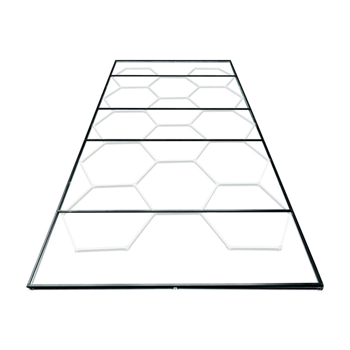 CONJUNTO DE LUZES HEXAGONAIS DE TETO EM LED COM KIT DE SUPORTE METÁLICO