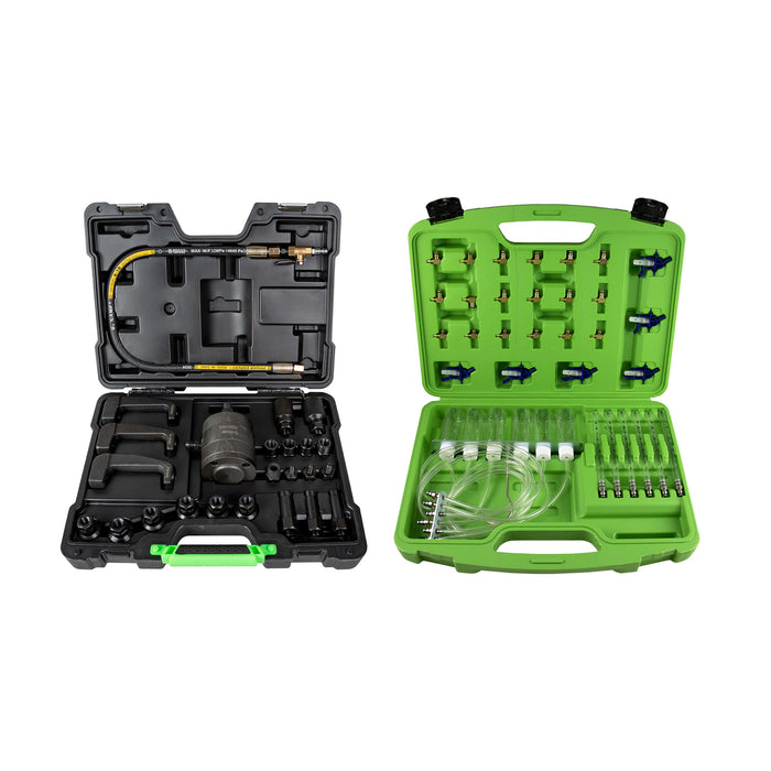 PACK 54587 EXTRACTEUR D'INJECTEURS PNEUMATIQUE + 51493 TESTEUR DE SYSTÈME D'INJECTION