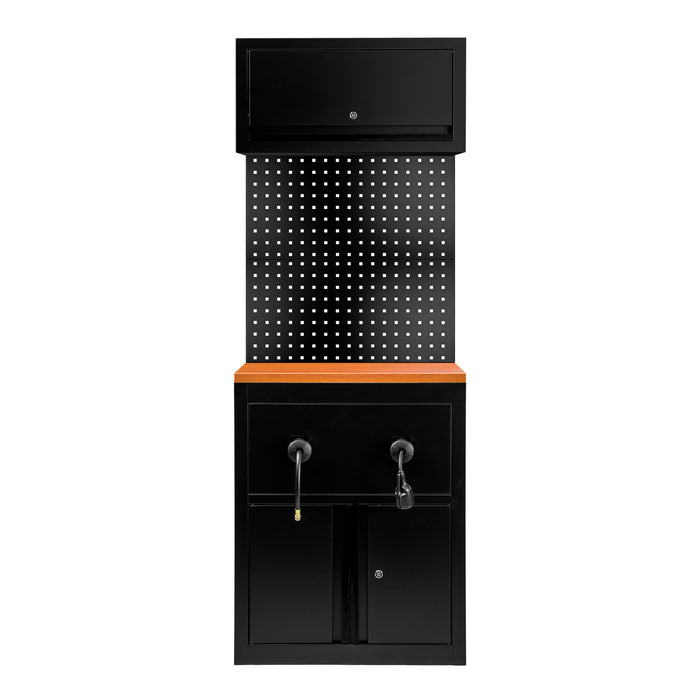 CONJUNTO DE MUEBLES MODULARES (9 PCS) - EXTENSIÓN DE ARMARIO PARA CARRETES (REF.18403) - NEGRO