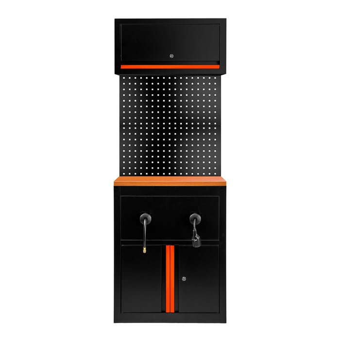 CONJUNTO DE MUEBLES MODULARES (9 PCS) - EXTENSIÓN DE ARMARIO PARA CARRETES (REF.18403) - NARANJA