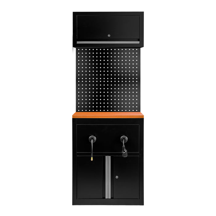 CONJUNTO DE MUEBLES MODULARES (9 PCS) - EXTENSIÓN DE ARMARIO PARA CARRETES (REF.18403) - PLATA